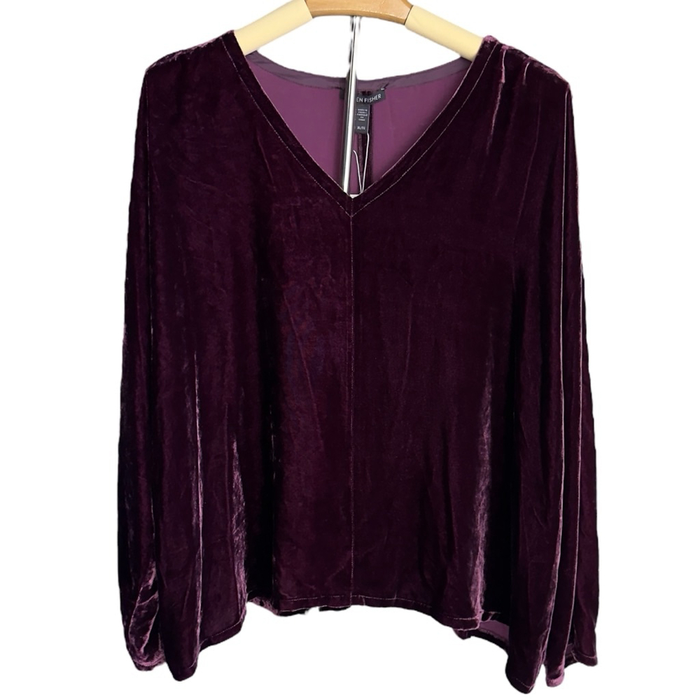 Eileen Fisher Purple Long Sleeve Top